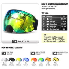 Anti-Fog Ski Goggles - Puritific