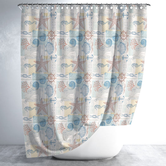 Seaside EVA Shower Curtain Waterproof for Bathtub Shower ~5288-0