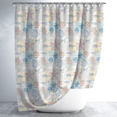 Seaside EVA Shower Curtain Waterproof for Bathtub Shower ~5288-0