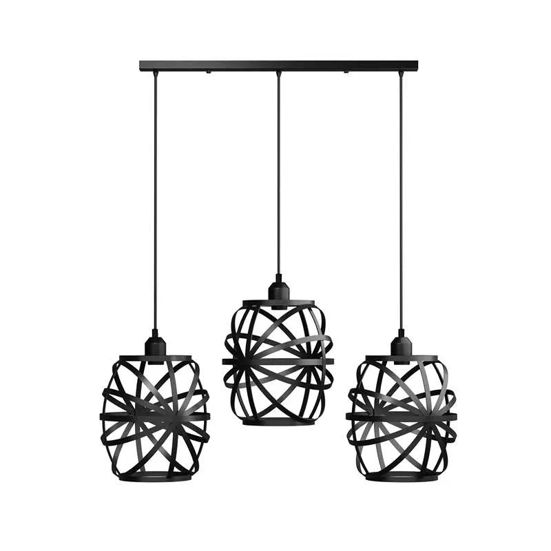 Vintage Style vase wire Cage Ceiling Fixture Metal Pendant with Linear Canopy~5011-5