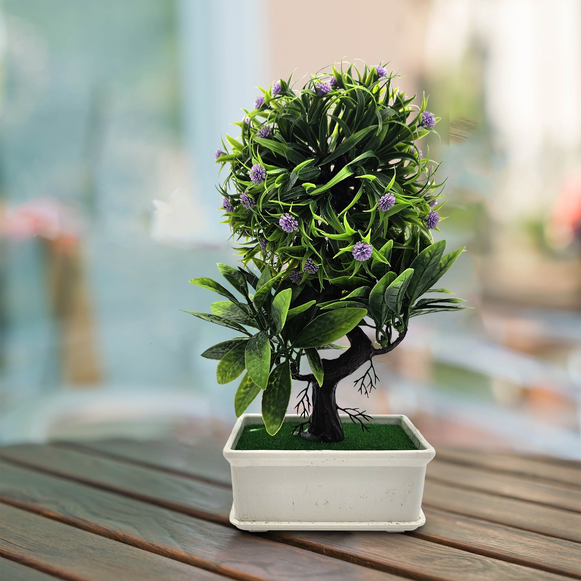 Artificial Bonsai Small Tree in ceramic pot Indoor decoration~5325-1