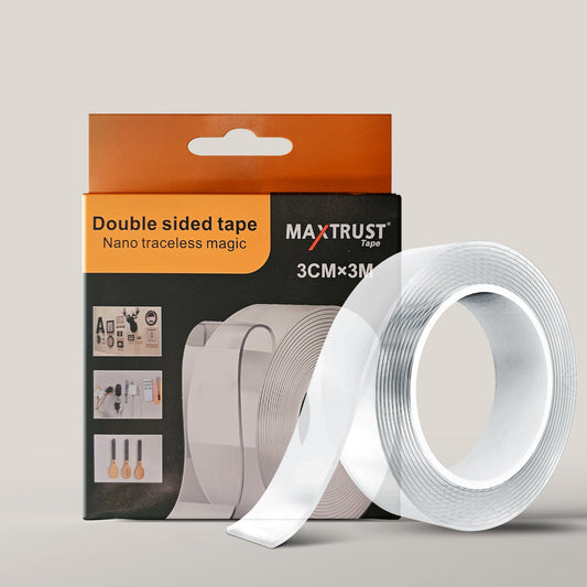 2 Pack Nano Double Sided Waterproof Transparent Removable Tape~5211-0