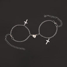 2Pcs Heart Magnet Bracelet for Lovers - Puritific