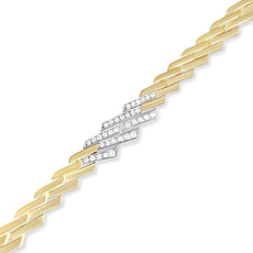 14k Yellow Gold 2 3/4 Cttw Pave Diamond Miami Cuban Curb Link Chain 16