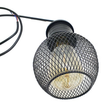 Black Three Way Ball Industrial Retro Loft Metal Ceiling Pendant Light~3102-3