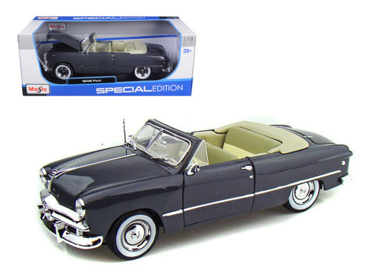 1949 Ford Convertible Gray 1/18 Diecast Model Car by Maisto-0