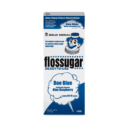 Boo Blue (Blue Raspberry) Cotton Candy Flossugar  | Cotton Candy Supplies Canada | 6 x 3.25lbs per case-0