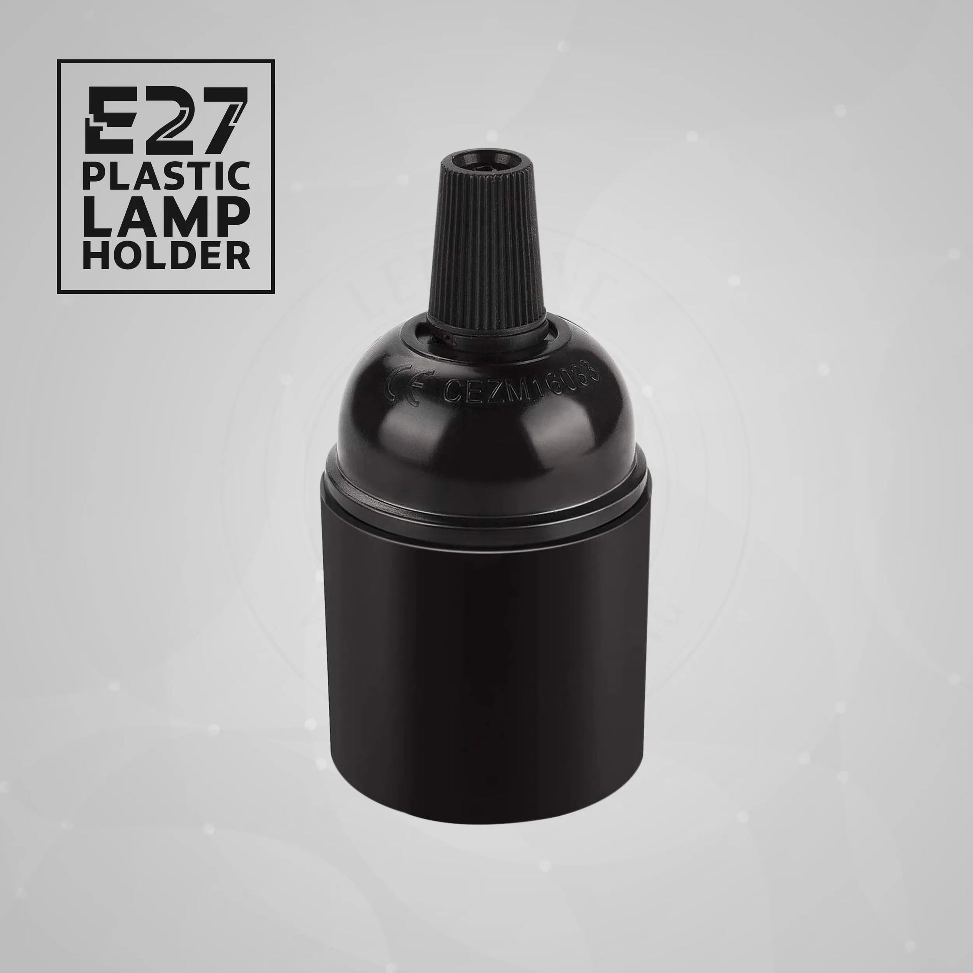 3Pack E27 Light Bulb,Pendant Socket Holder Screw Black Plastic Lamp holder ~4370-3