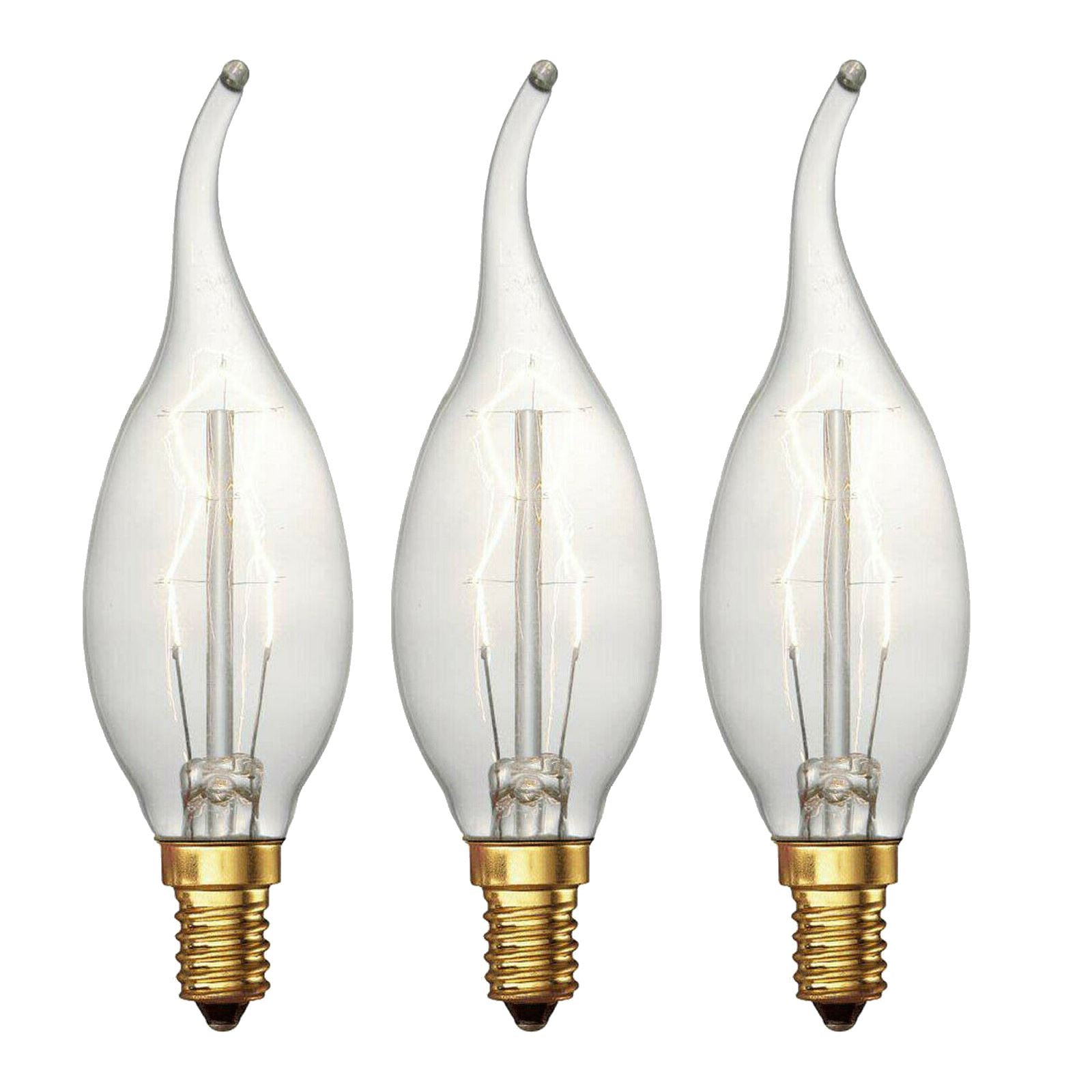 Vintage Retro C35 Candle Light Bulb Edison Filament Style 60W Candle Lamp~1224-5