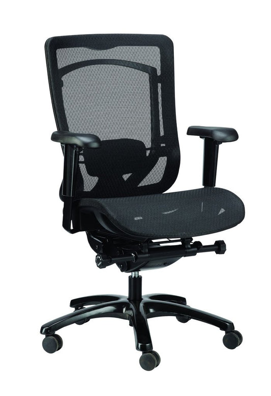 26" x 27.6" x 40.9" Black Mesh Chair-0