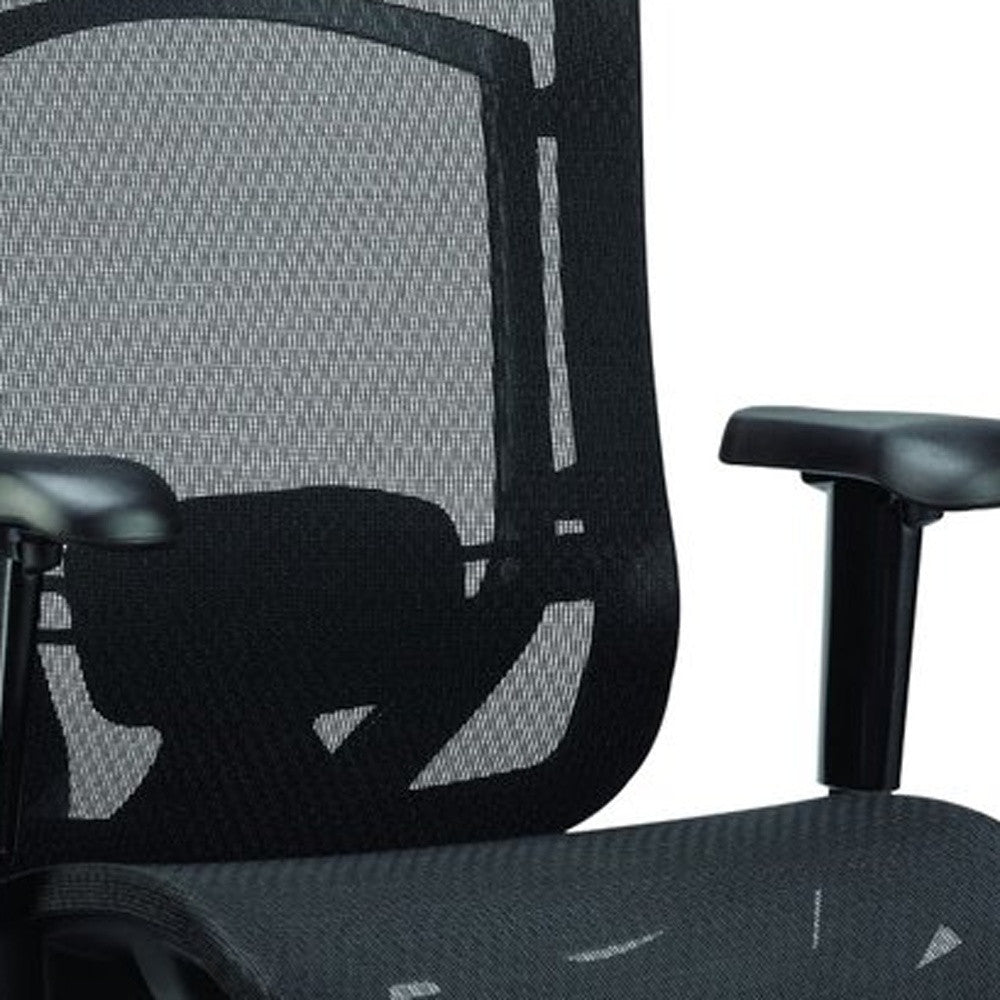 26" x 27.6" x 40.9" Black Mesh Chair-2