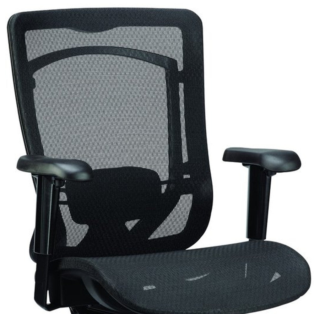 26" x 27.6" x 40.9" Black Mesh Chair-3