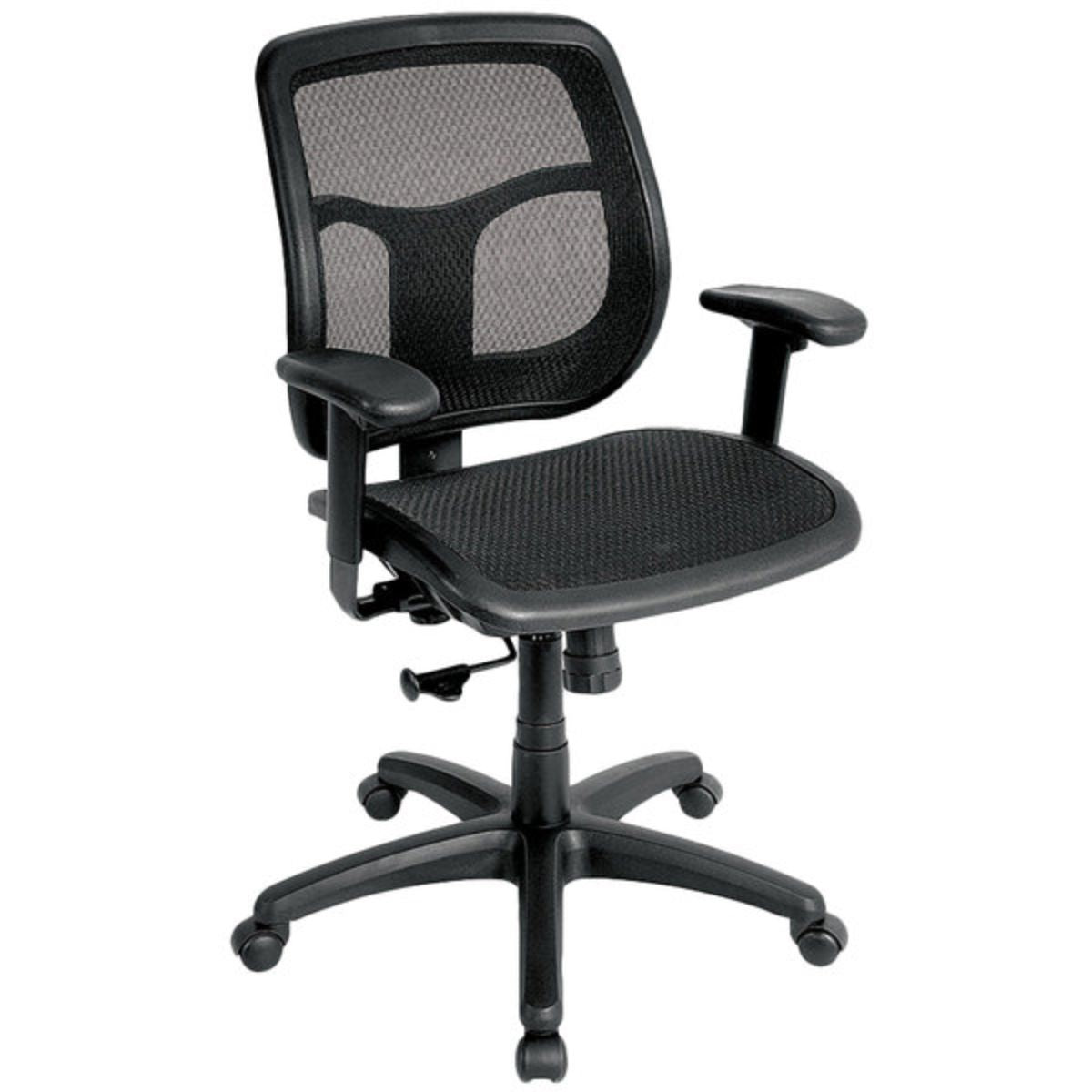 26" x 20" x 36" Black Mesh Chair-4