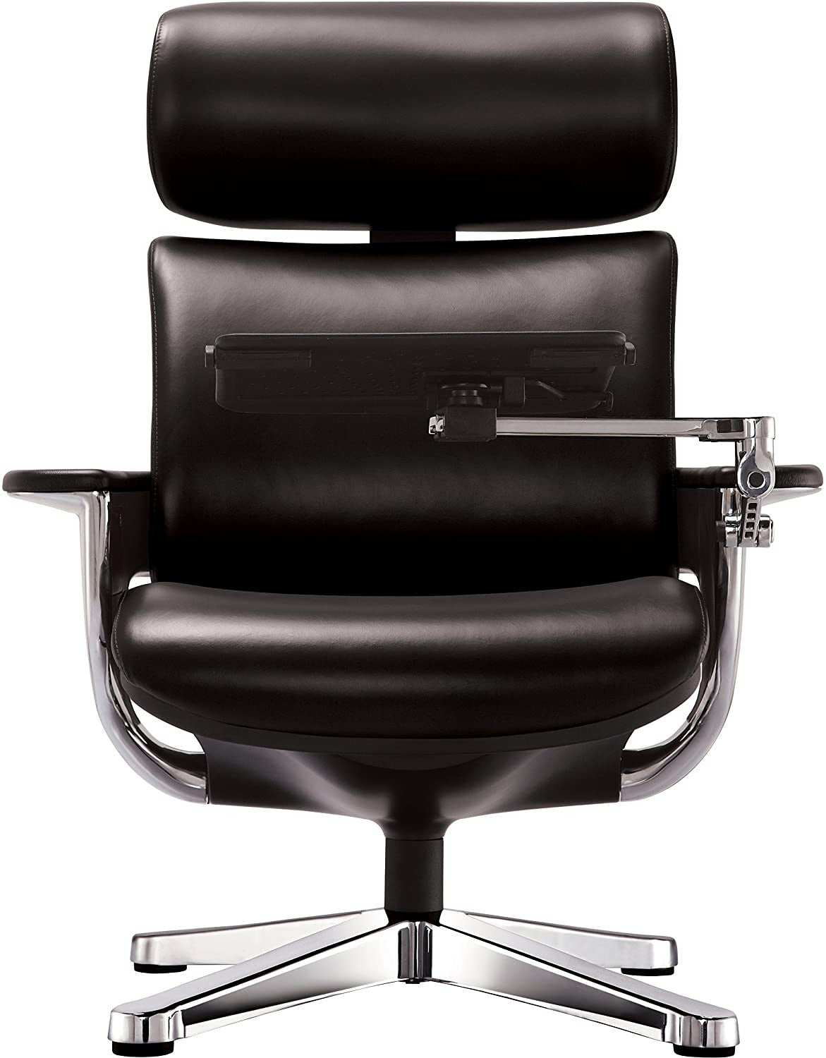 32.5" x 32.3" x 40.75" Black Leather  Chair-1