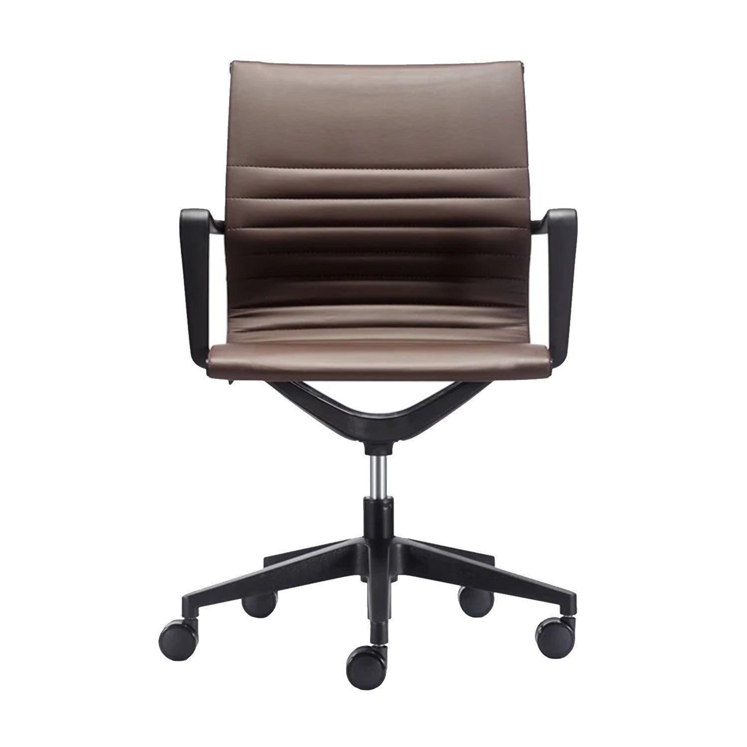 23.8" x 20.8" x 35.8" Brown Vinyl Felx Tilt Chair-1