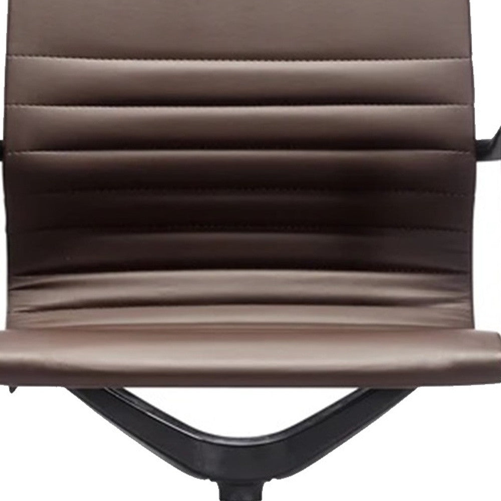 23.8" x 20.8" x 35.8" Brown Vinyl Felx Tilt Chair-5