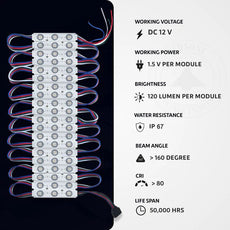 RGB IP67 DC12V Injection Module Waterproof with Tape~2851-2