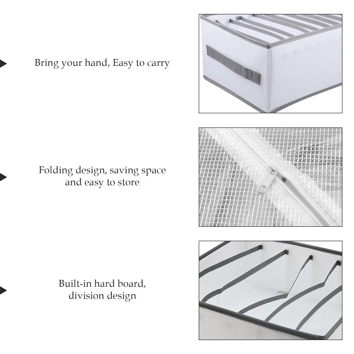 2 Foldable Storage Box Wardrobe Closet Drawer Organizer ~5329-4