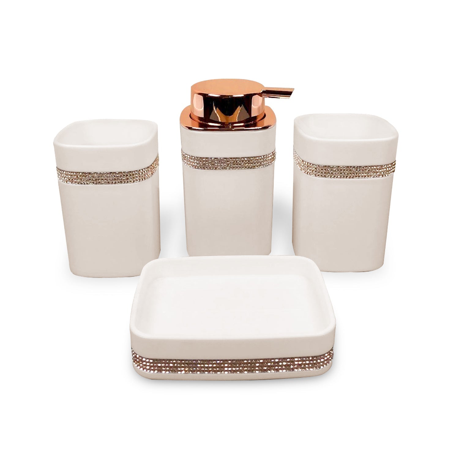 4 Pcs  Bathroom Accessory Set Luxury Bath Accessories Set ~5422-6