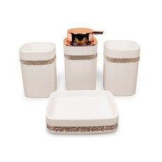 4 Pcs  Bathroom Accessory Set Luxury Bath Accessories Set ~5422-6