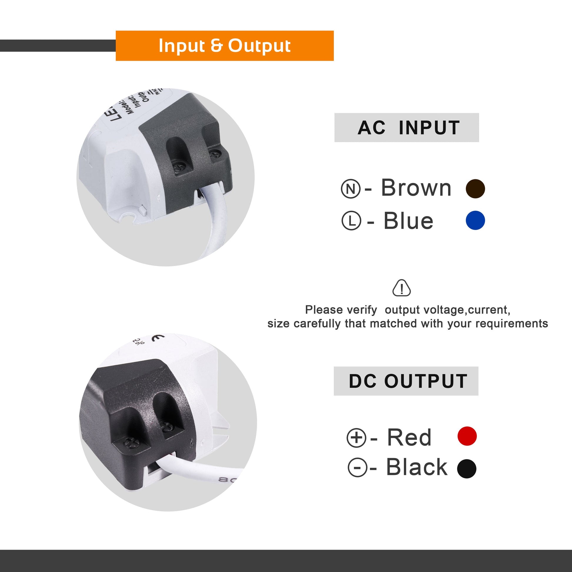 8-12w LED Driver DC 24–42V 300mAmp Constant Power Supply~3314-4