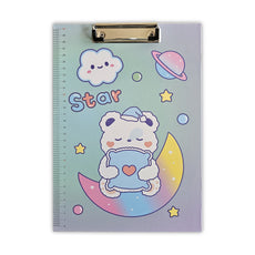 4 Pack A4 Cartoon Design Clipboard with Ruler Scale Clipboard  ~5280-3