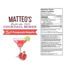 Sugar Free Cocktail Mixes - Pomegranate Margarita | 6 x 750ml Bottles-2