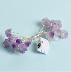 Natural Amethyst Decorative Lights Stones - Puritific