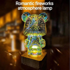 3D Bear Firework Light Lamp - Puritific