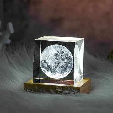 Moon with LED Base