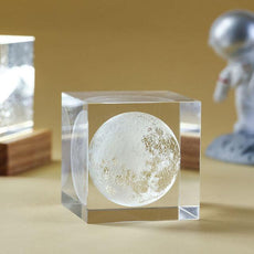 3D Moon Cube LED Light - Puritific