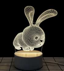 3D Table Night Lamp (Individual Lamps) - Puritific