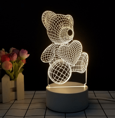 3D Table Night Lamp (Individual Lamps) - Puritific