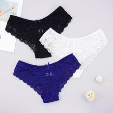 3pcs/lots Women Briefs Sexy Full Lace Panties - Puritific