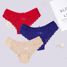 3pcs/lots Women Briefs Sexy Full Lace Panties - Puritific