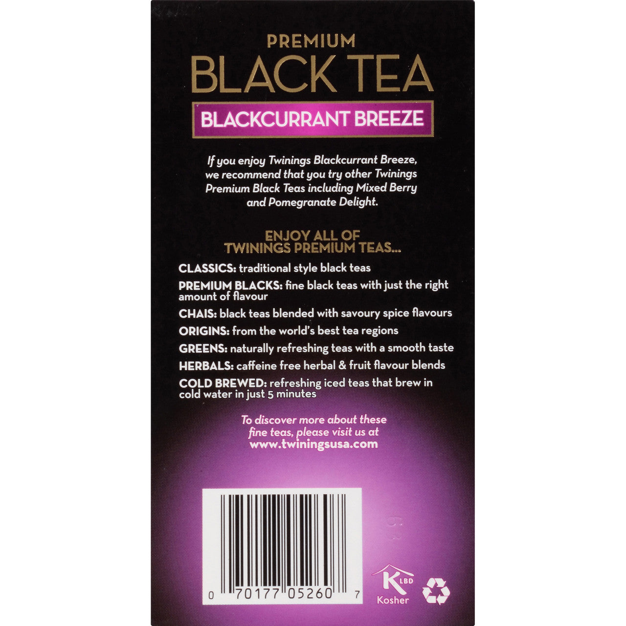 Twinings Blackcurrant Breeze (6x20 Bag)-3