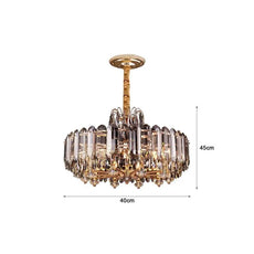 Crystal Chandelier Hanging Suspension Multi-Layered Lights ~5009-4