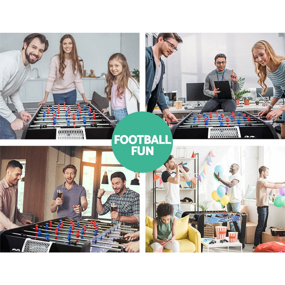 4FT Soccer Table Foosball Football Game Home Party Pub Size Kids Adult Toy Gift-2