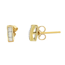 14k Yellow Gold 1/4ct TDW Diamond Earrings (H-I, SI1-SI2) - Puritific