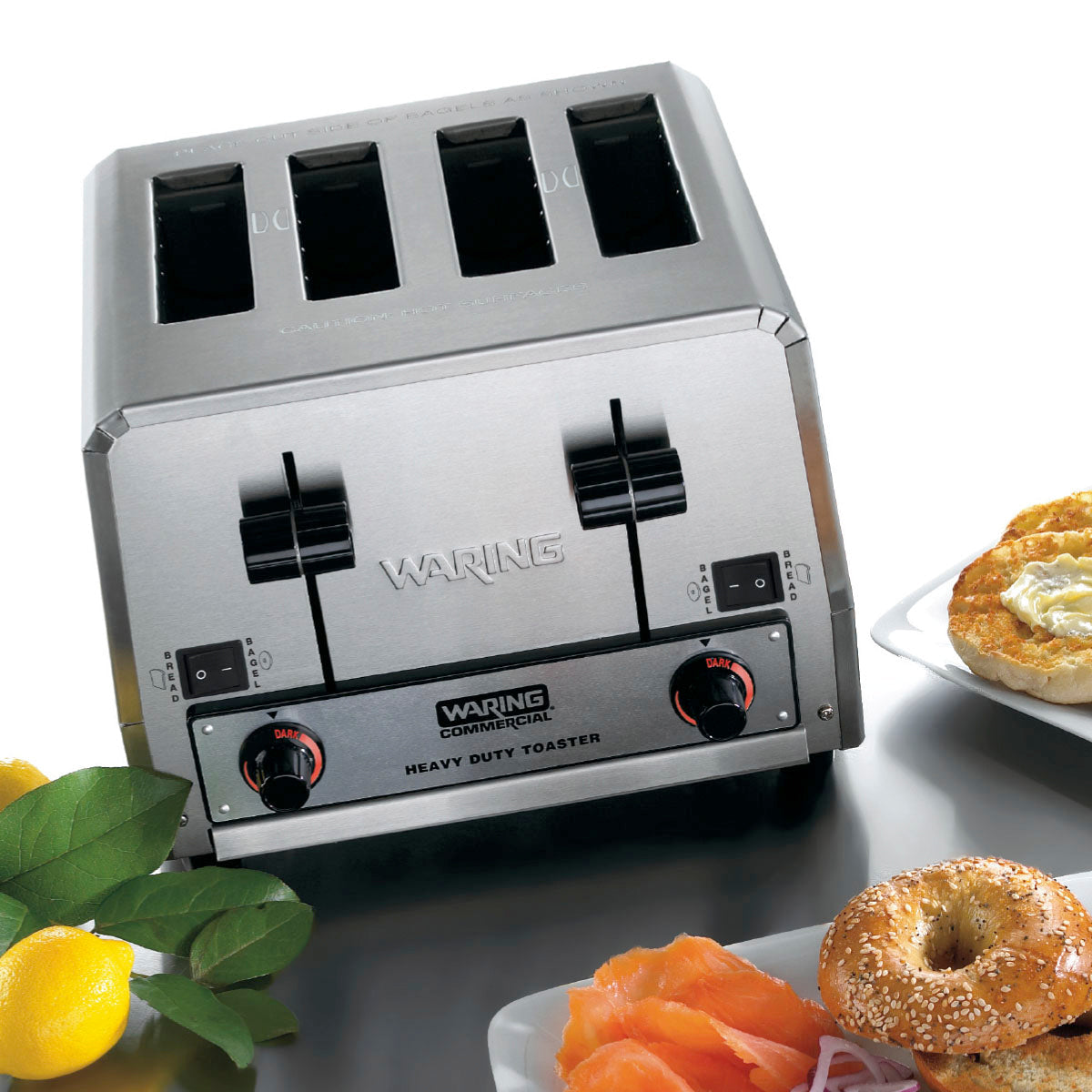 WCT855 4-Slice Commercial Heavy-Duty Switchable Bagel/Toast Toaster by Waring Commercial-2