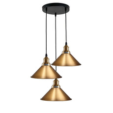 3 Pendant Light Fixture Brass Over the Kitchen Island~1302-10