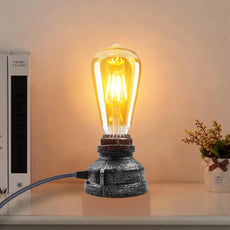 Table Lamp Light Industrial Table Lamp with Plug In Cord~5012-0