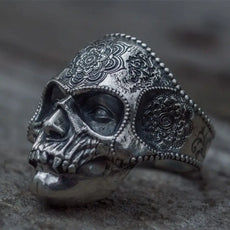 Skull Ring Mandala Flower - Puritific