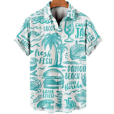 3D Coconut Tree Hawaiian Shirt For Men