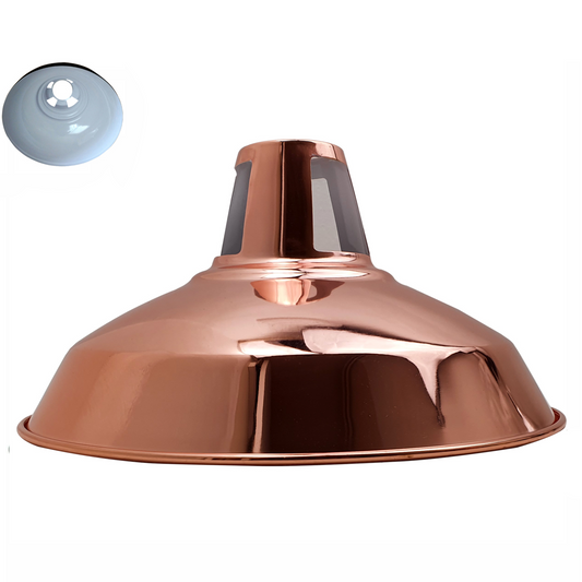 Retro Style Light Shades Modern Ceiling Pendant Lampshades Metal - Rose Gold~2324-0