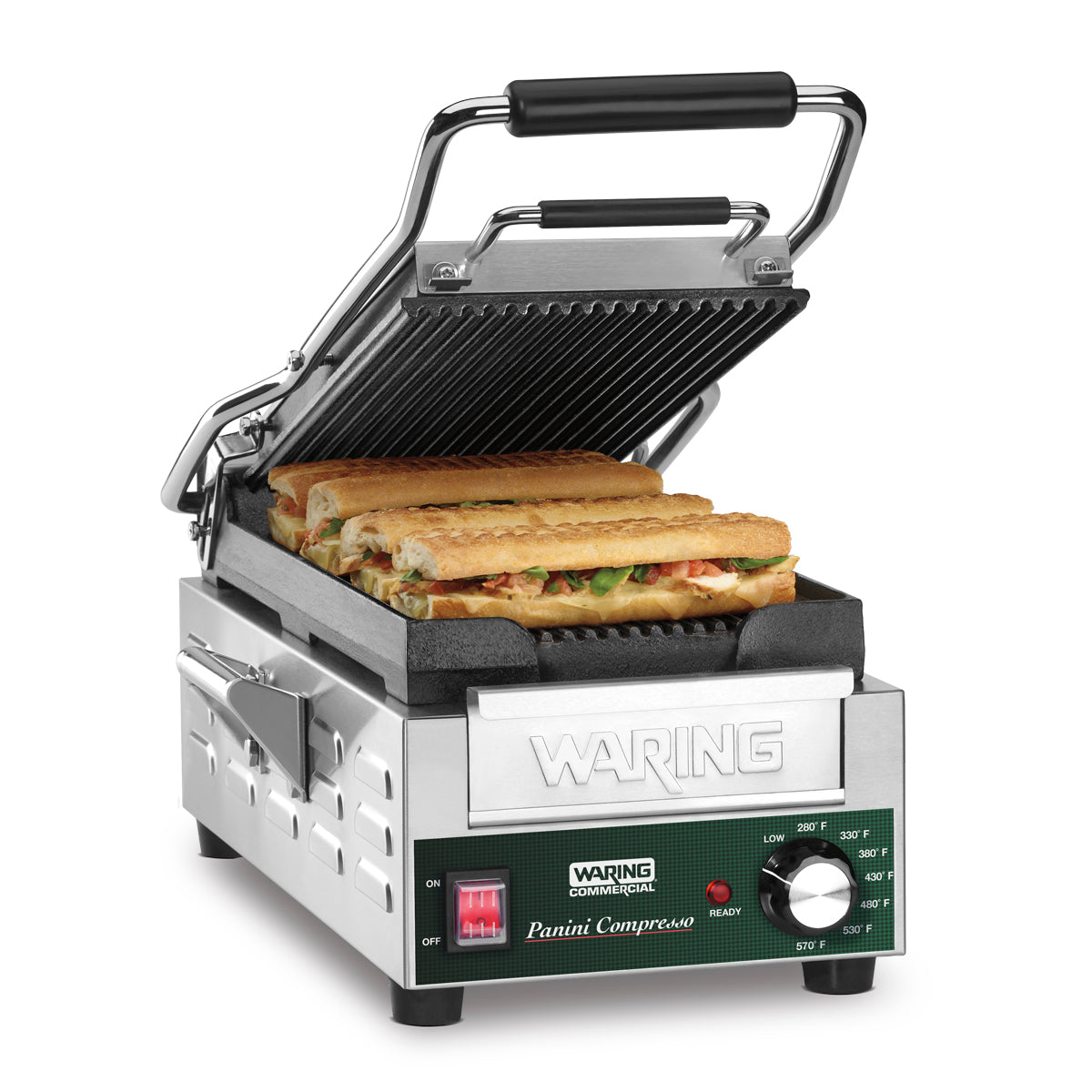 WPG200 Panini Compresso - Slimline Panini Grill by Waring Commercial-3