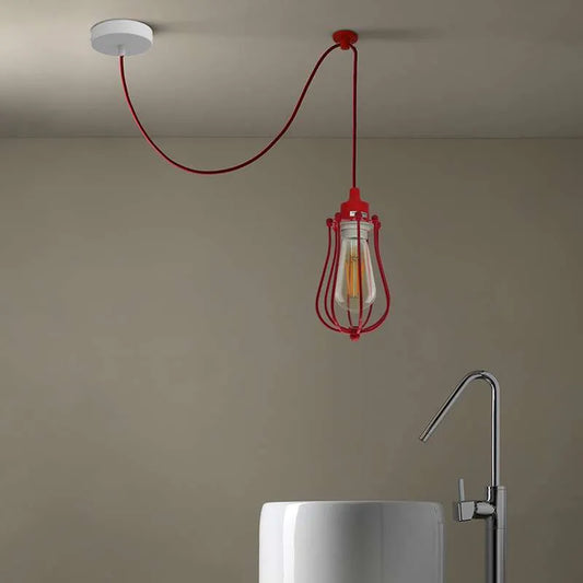 Single Ceiling Pendant Lamp Swag Hanging Light ~ 5112-1