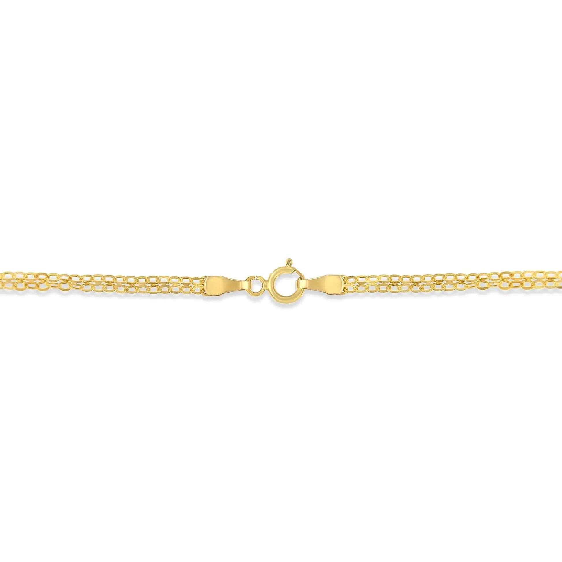 14K Yellow Gold 1/2 cttw Diamond V-Shape Pendant Necklace (I-J, I1-I2) - Puritific