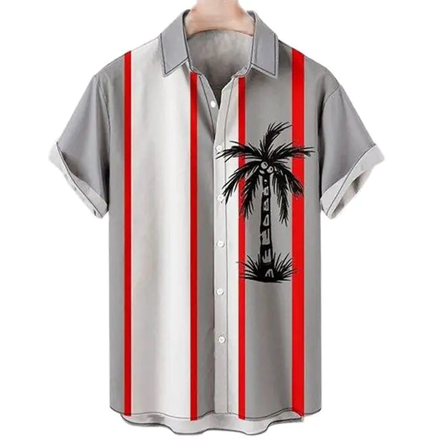 3D Coconut Tree Hawaiian Shirt For Men