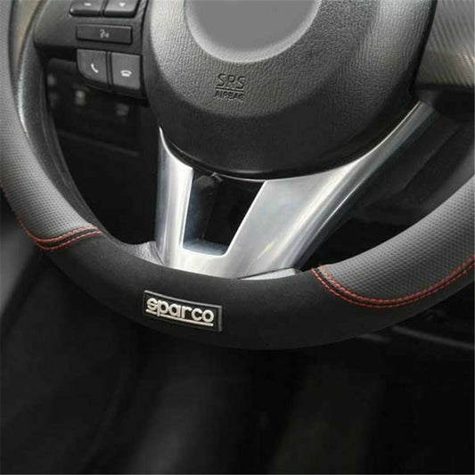 Steering Wheel Cover Sparco SPCS122RS Ø 37-38 cm Red-0